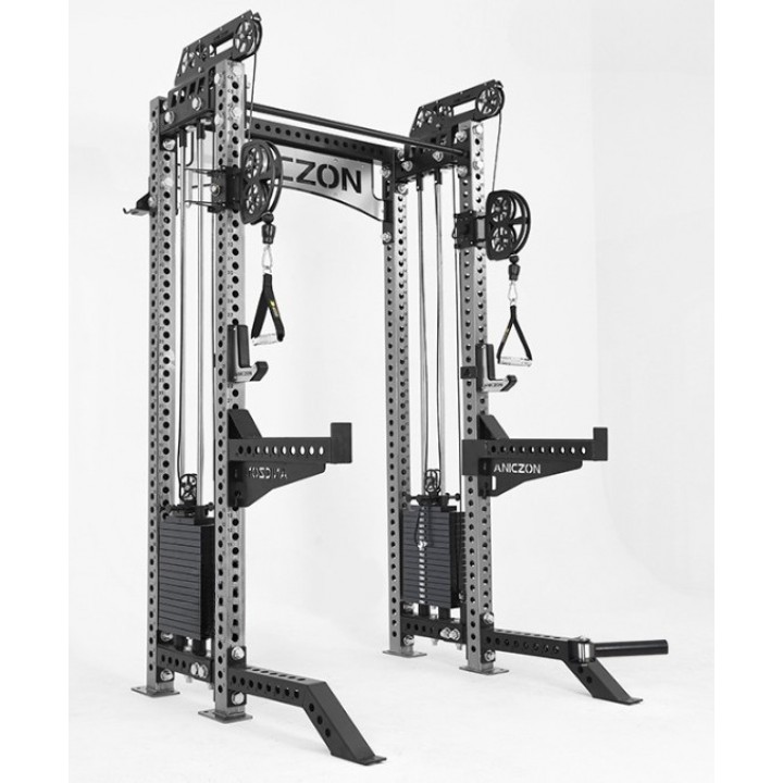 Dual Adjustable Pulley + Squat Rack - ANICZON Dual Adjustable Pulley + Squat Rack - ANICZON