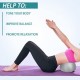 MINI PILATES LOPTA 20-23 CM SIVA