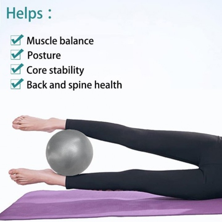 MINI PILATES LOPTA 20-23 CM SIVA