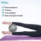 MINI PILATES LOPTA 20-23 CM SIVA