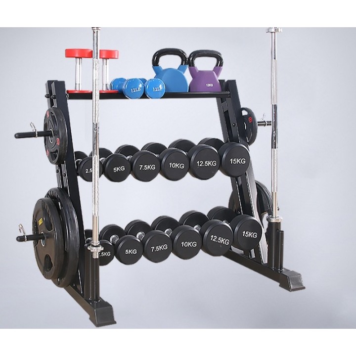 KOMBINOVANI STALAK ZA ODLAGANJE FITNES OPREME KOMBINOVANI STALAK ZA ODLAGANJE FITNES OPREME