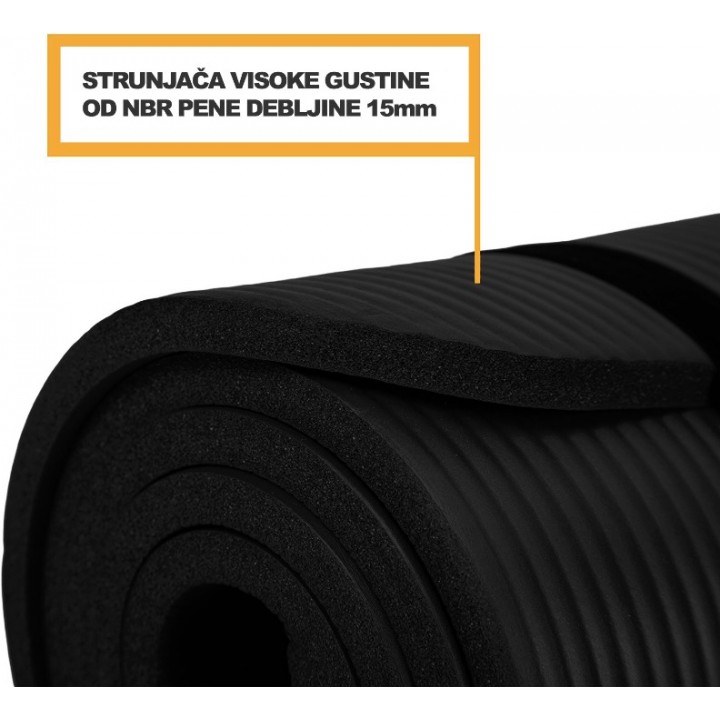 STRUNJAČA ZA VEŽBANJE SA ALUMINIJUMSKIM PRSTENOVIMA (CRNA) STRUNJAČA ZA VEŽBANJE SA ALUMINIJUMSKIM PRSTENOVIMA (CRNA)