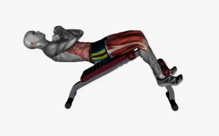 Trbušnjaci na kosoj klupi za jačanje stomaka i prevenciju bola u leđima