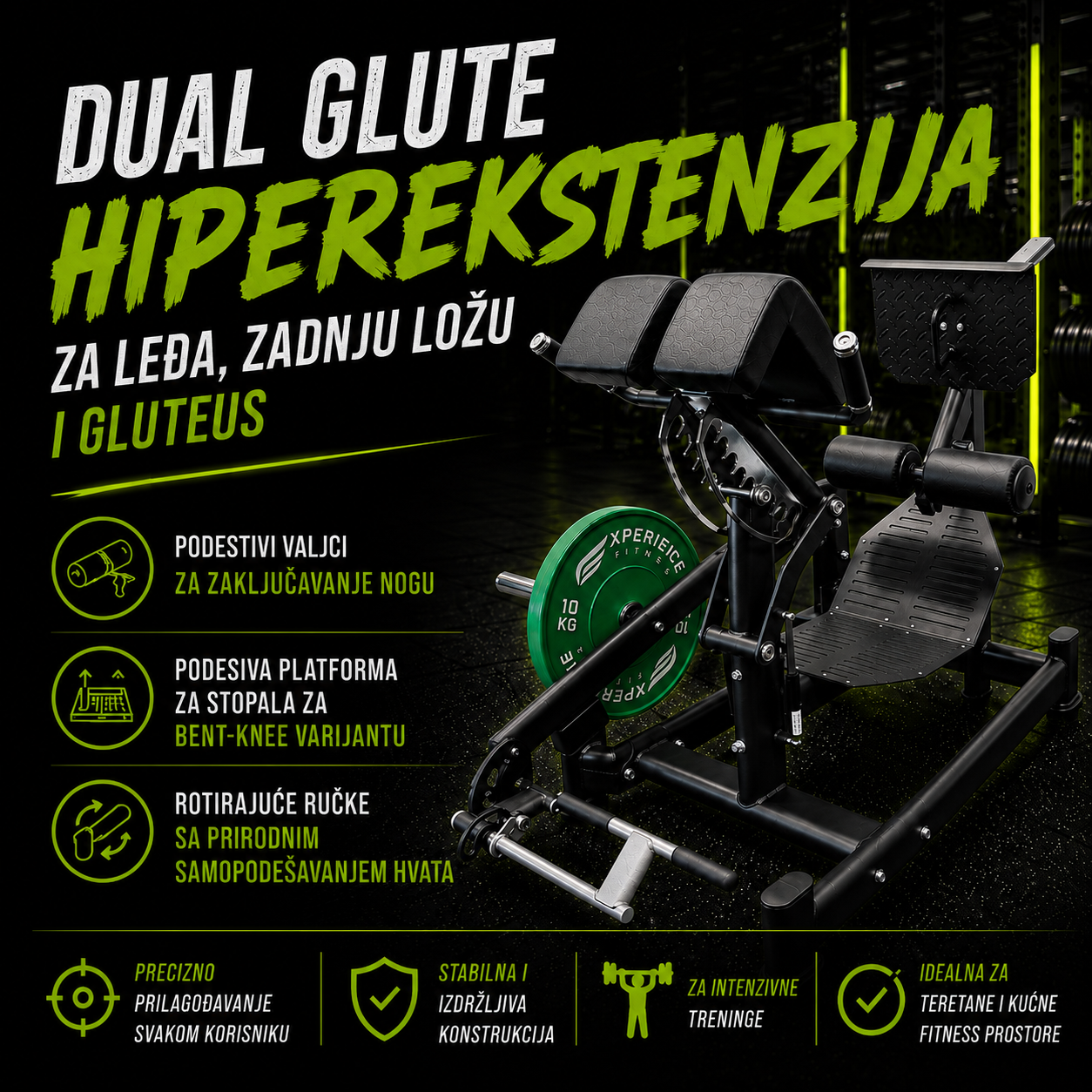 Dual Glute Hiperekstenzija 45°