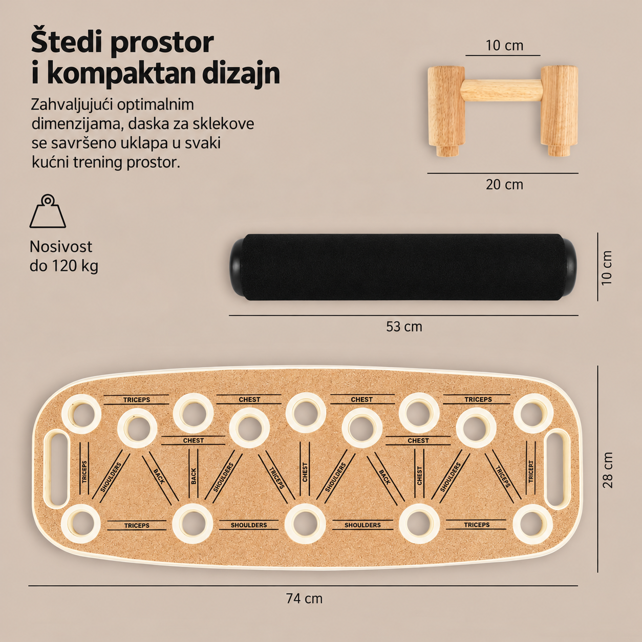 Balans board – balans daska za sklekove i ravnotežu - Slika 6