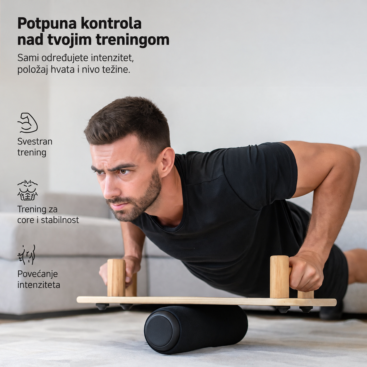 Balans board – balans daska za sklekove i ravnotežu - Slika 2