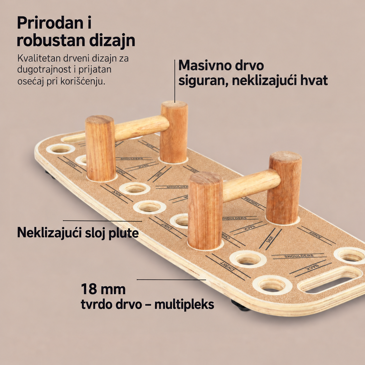 Balans board – balans daska za sklekove i ravnotežu - Slika 5