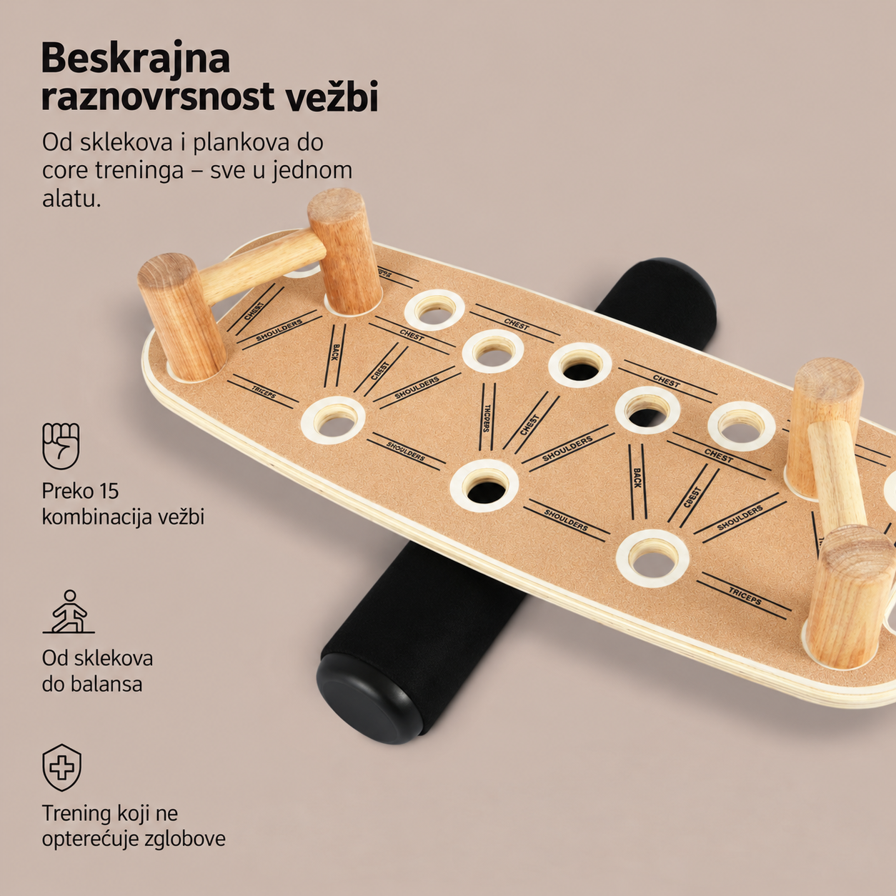 Balans board – balans daska za sklekove i ravnotežu - Slika 4