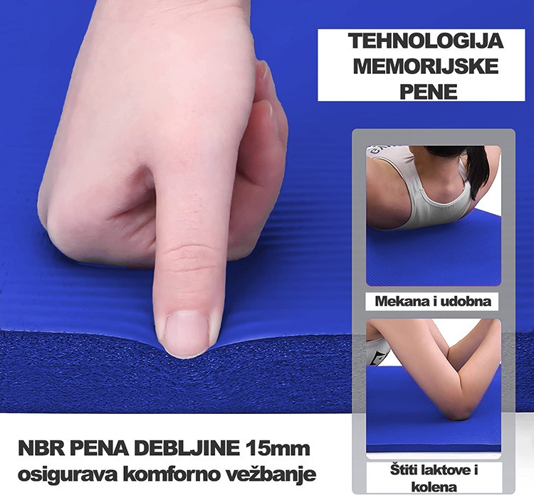 STRUNJAČA ZA VEŽBANJE SA ALUMINIJUMSKIM PRSTENOVIMA (PLAVA)