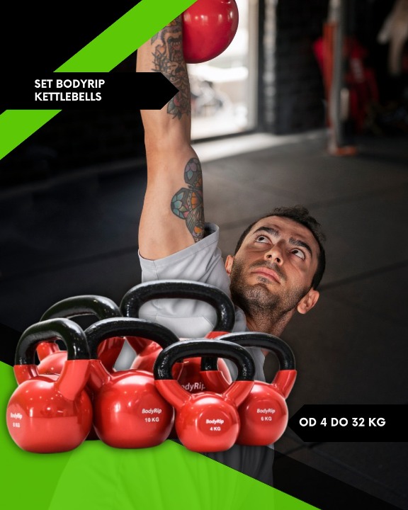 SET BODYRIP KETTLEBELLS OD 4 DO 32 KG