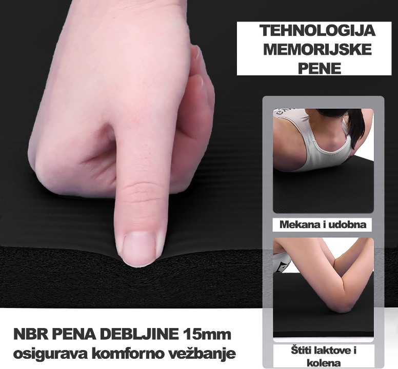 STRUNJAČA ZA VEŽBANJE SA ALUMINIJUMSKIM PRSTENOVIMA (CRNA)